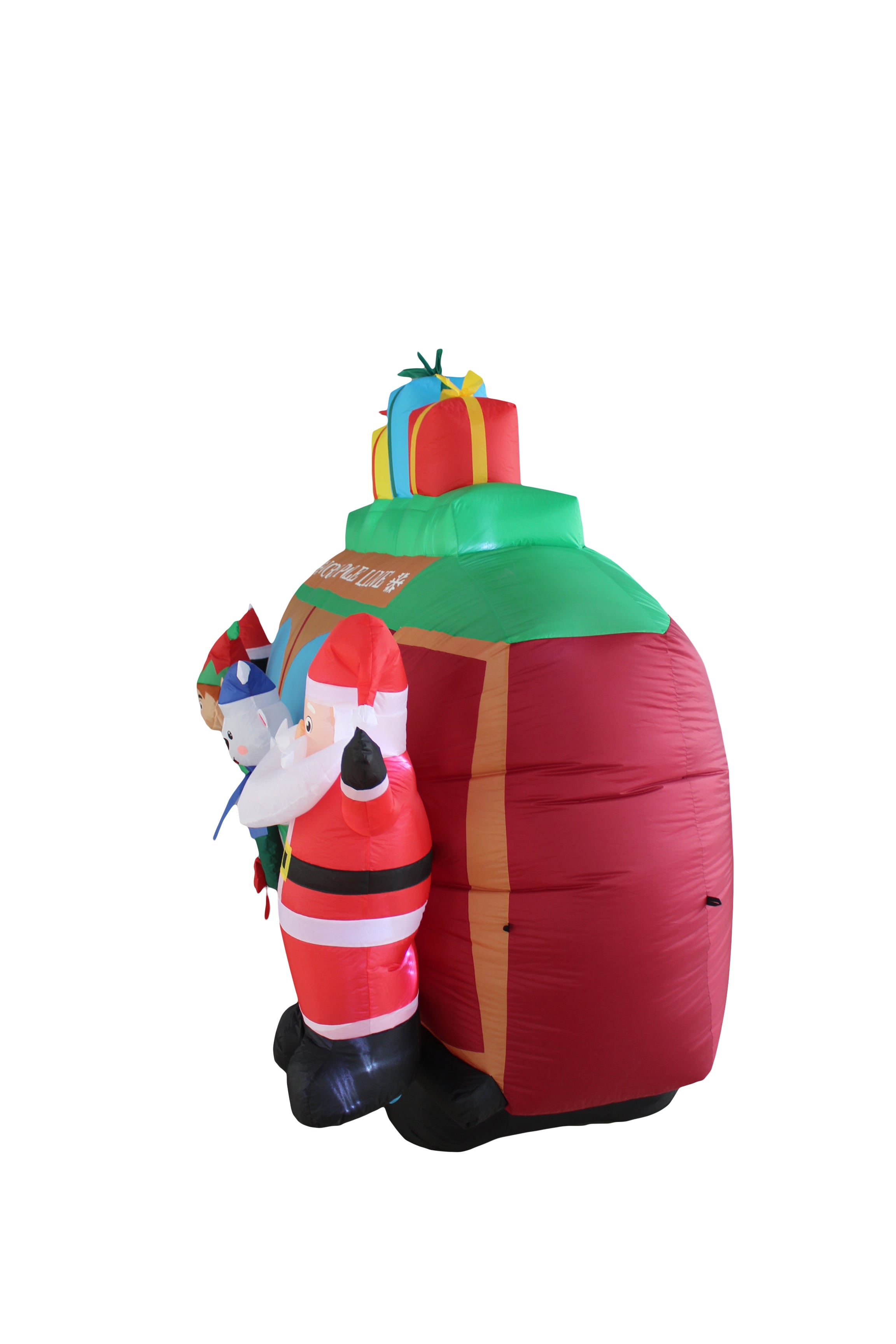 A Holiday Company 8ft Wide Christmas Caboose, 6 ft Tall, Multi