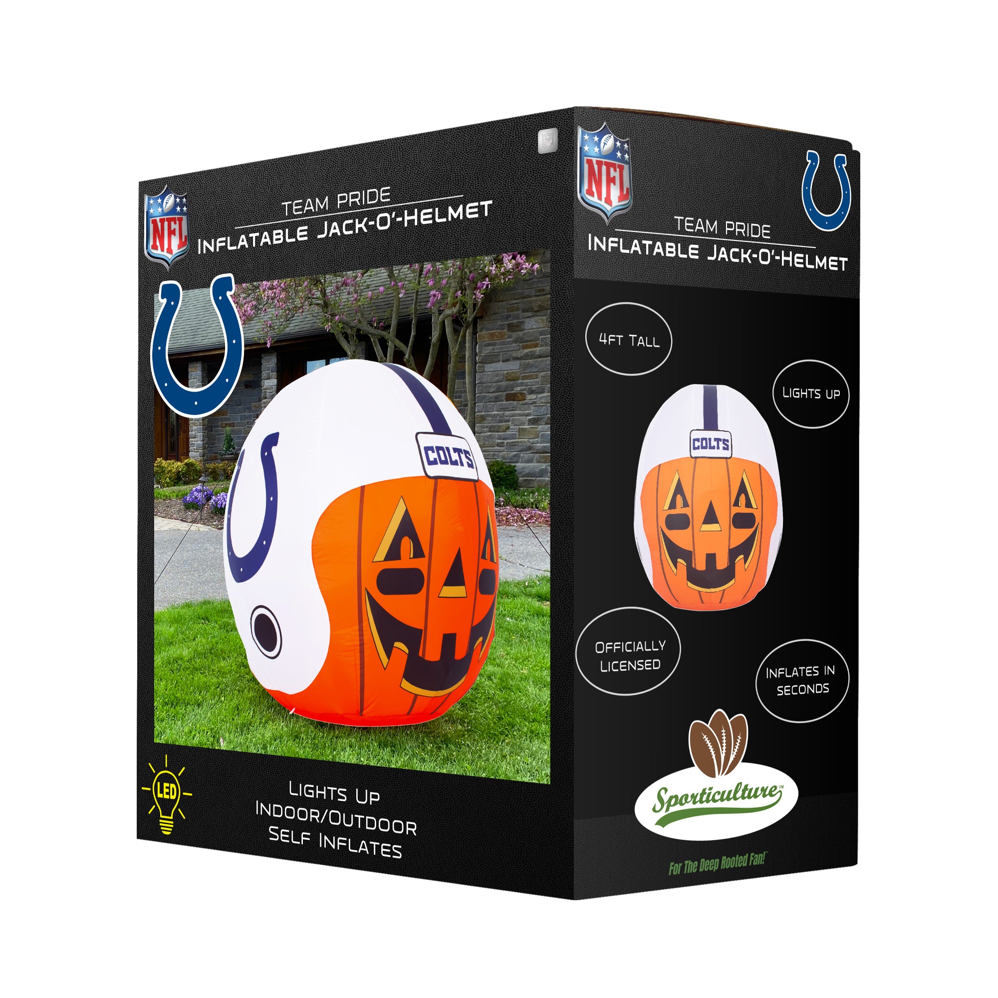 Indianapolis Colts Inflatable Jack-O' Helmet