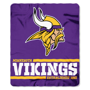 The Northwest Company Minnesota Vikings Fleece Throw , Purple
