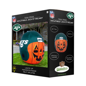 New York Jets Inflatable Jack-O' Helmet