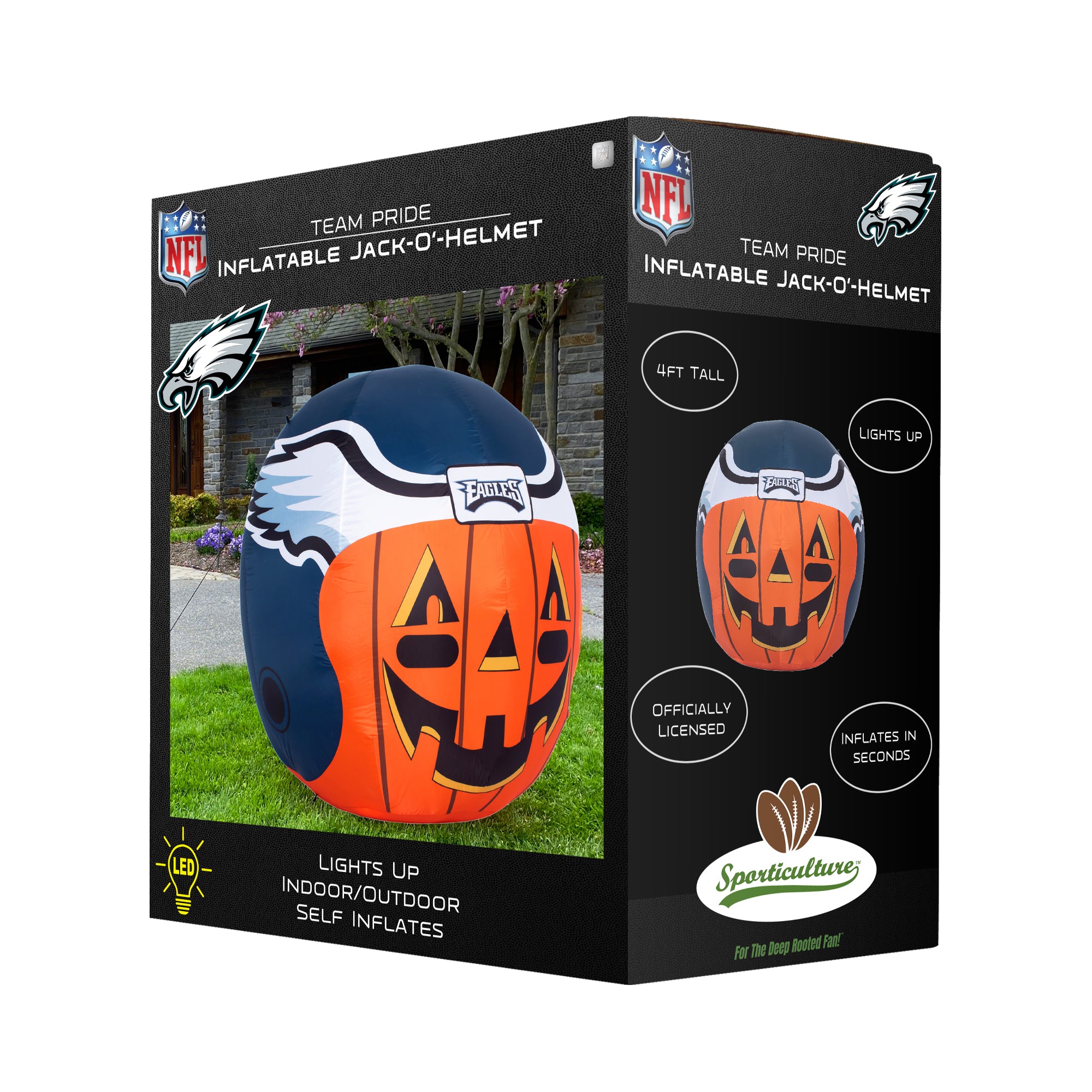 Philadelphia Eagles Inflatable Jack-O' Helmet