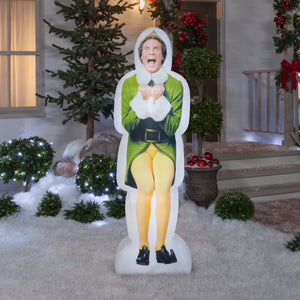 6' Photorealistic Airblown Excited Buddy the Elf Christmas Inflatable