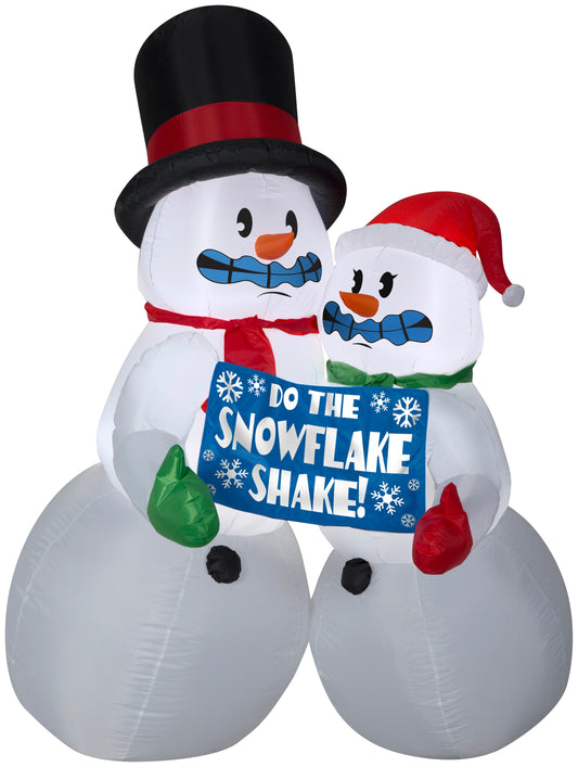 6' Shivering Snow Couple Christmas Inflatable