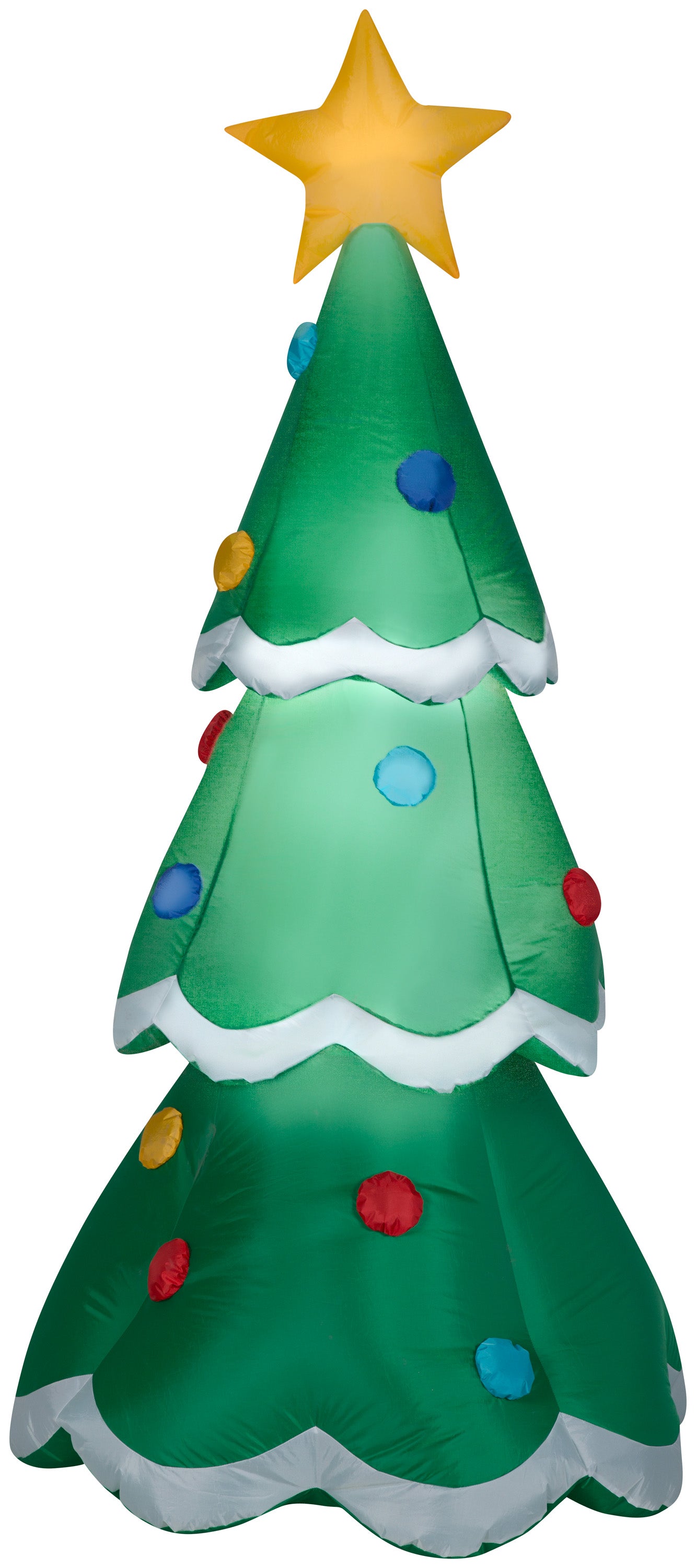 Gemmy Christmas Airblown Inflatable Inflatable Christmas Tree, 7 ft Tall, green