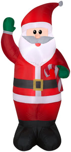 6.5' Airblown Santa Holding a Candy Cane Christmas Inflatable