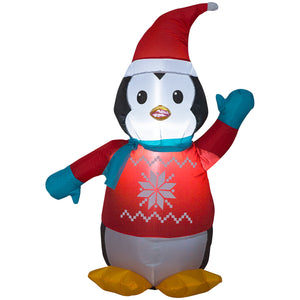 3.5' Airblown-Penguin w/Sweater Christmas Inflatable