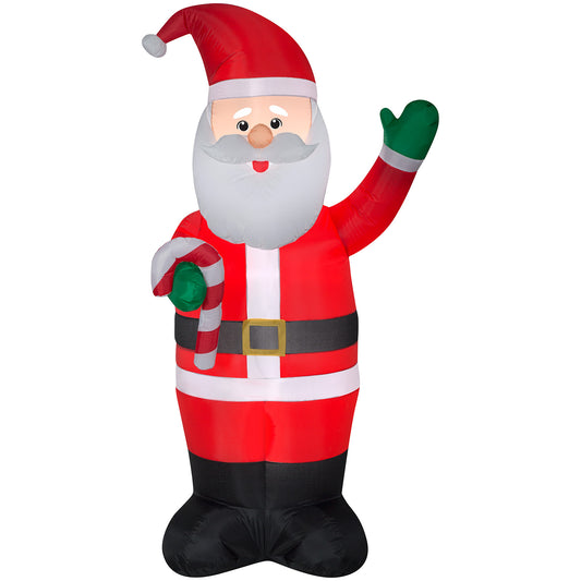 7' Airblown-Santa w/Candy Cane Christmas Inflatable