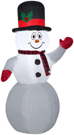 Load image into Gallery viewer, Gemmy Christmas Airblown Inflatable Snowman w/Top Hat, 4 ft Tall, White
