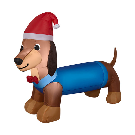 4.75' Weiner Dog Christmas Inflatable