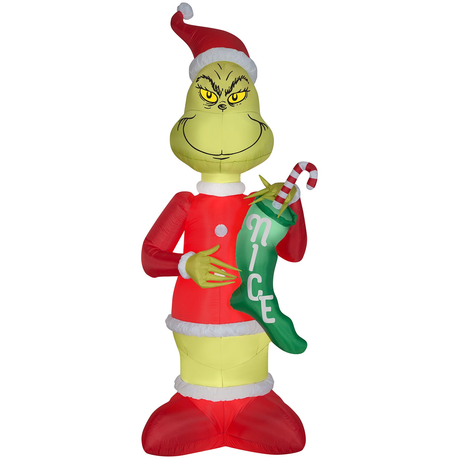 9' Airblown-Grinch w/Nice Stocking Christmas Inflatable