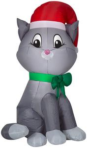 3.5' Airblown Cat Christmas Inflatable