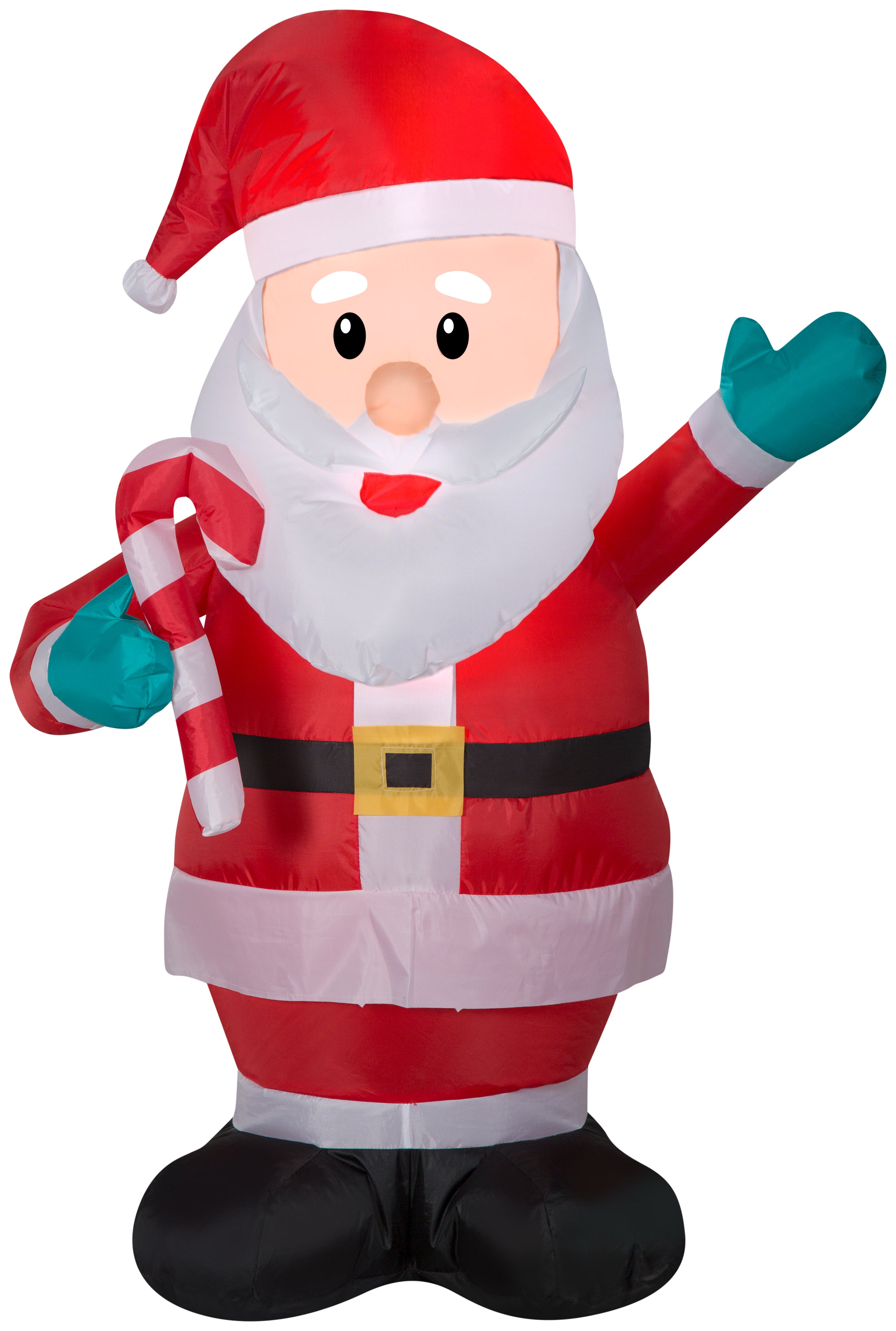 Gemmy Christmas Airblown Inflatable Santa, 3.5 ft Tall, Multi