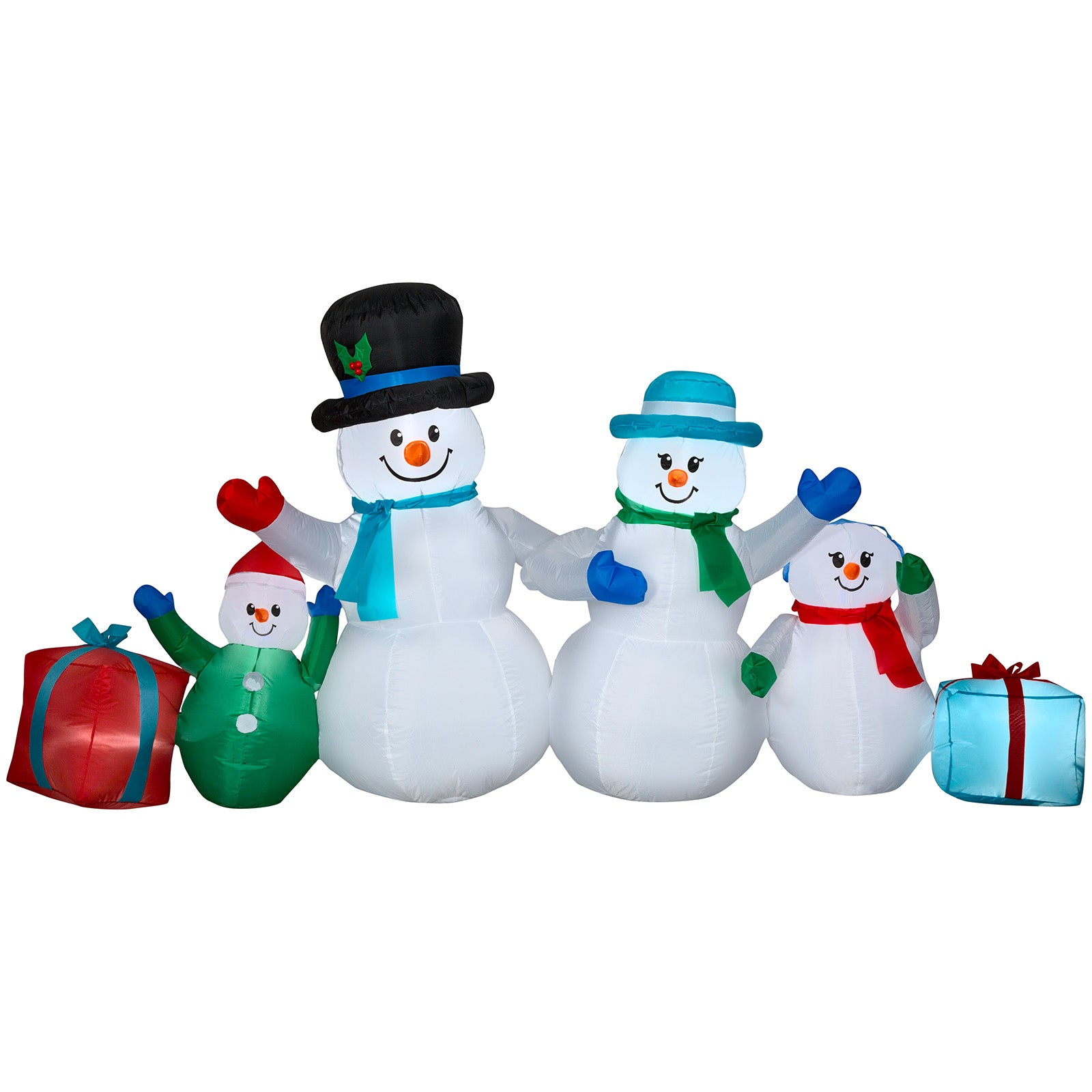 9' Wide Airblown-Winter Snowman Collection Scene Christmas Inflatable