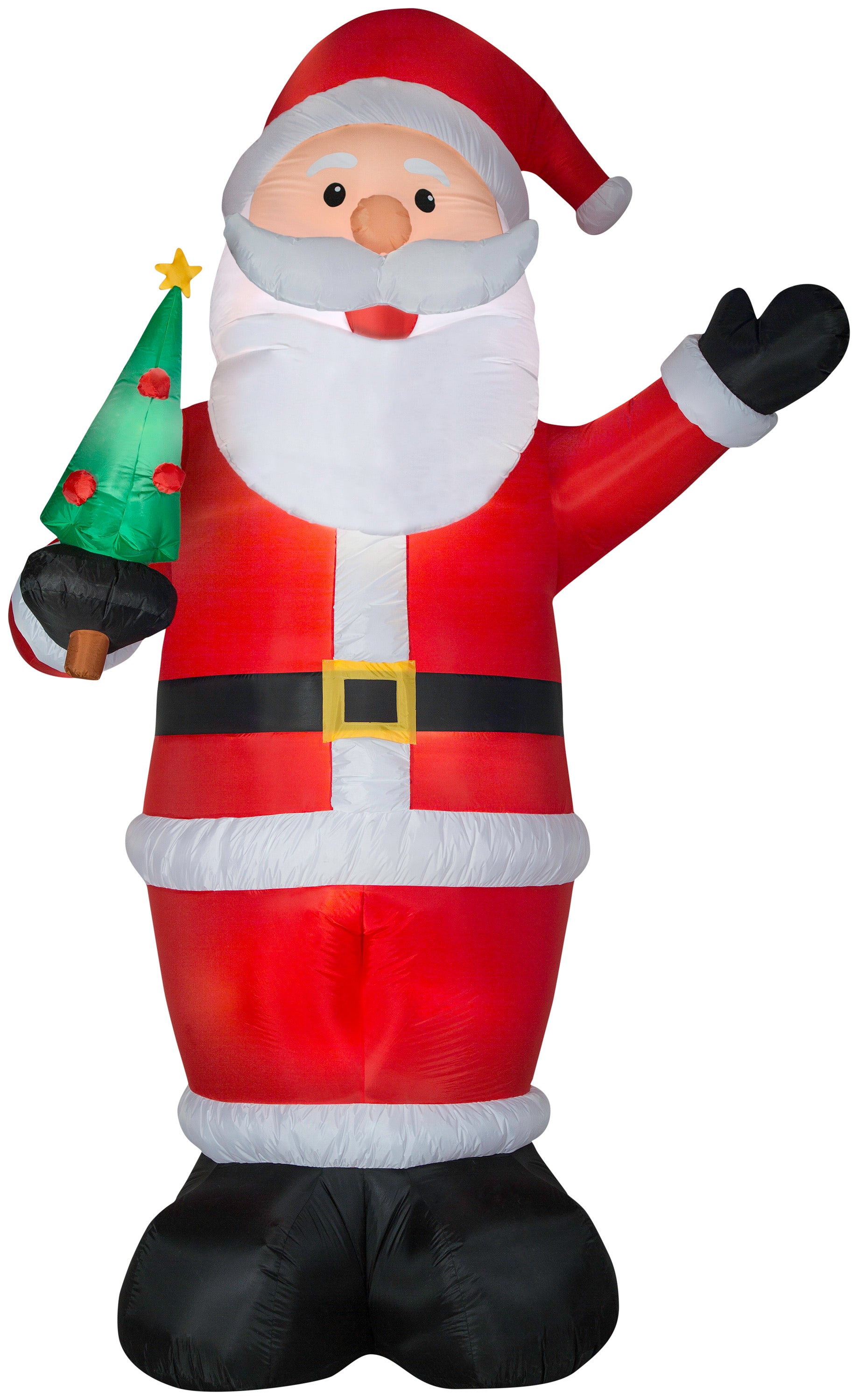 12' Santa Holding Tree Christmas Inflatable