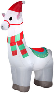 Gemmy Christmas Airblown Inflatable Alpaca , 6 ft Tall