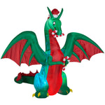 Load image into Gallery viewer, Gemmy Christmas Airblown Inflatable 9&#39; Projection Kaleidoscope Giant Dragon
