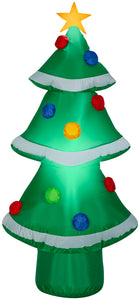 Gemmy Christmas Airblown Inflatable Green Tree , 4 ft Tall,