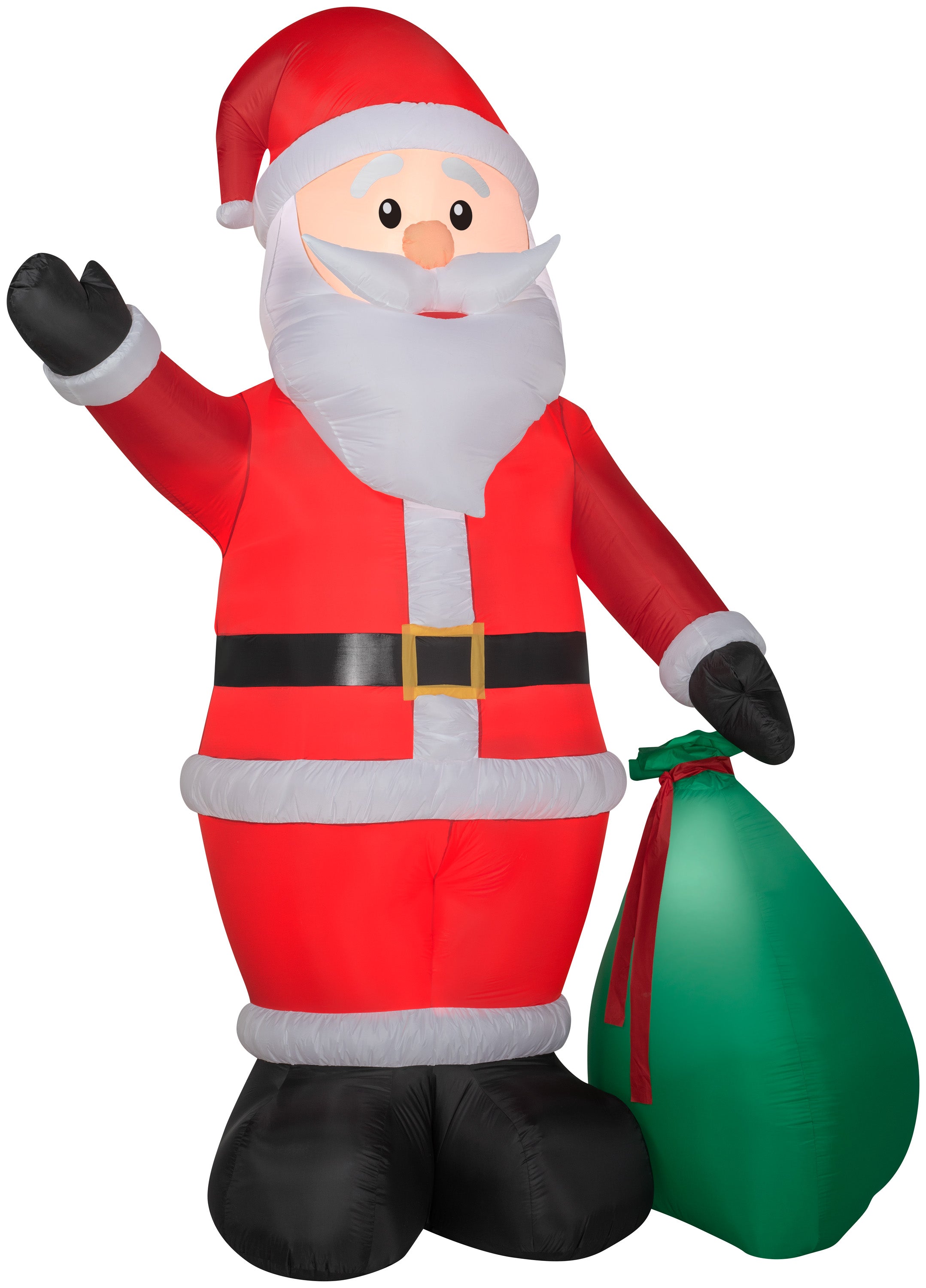 Gemmy Christmas Airblown Inflatable Extra Bright Santa Giant, 12 ft Tall