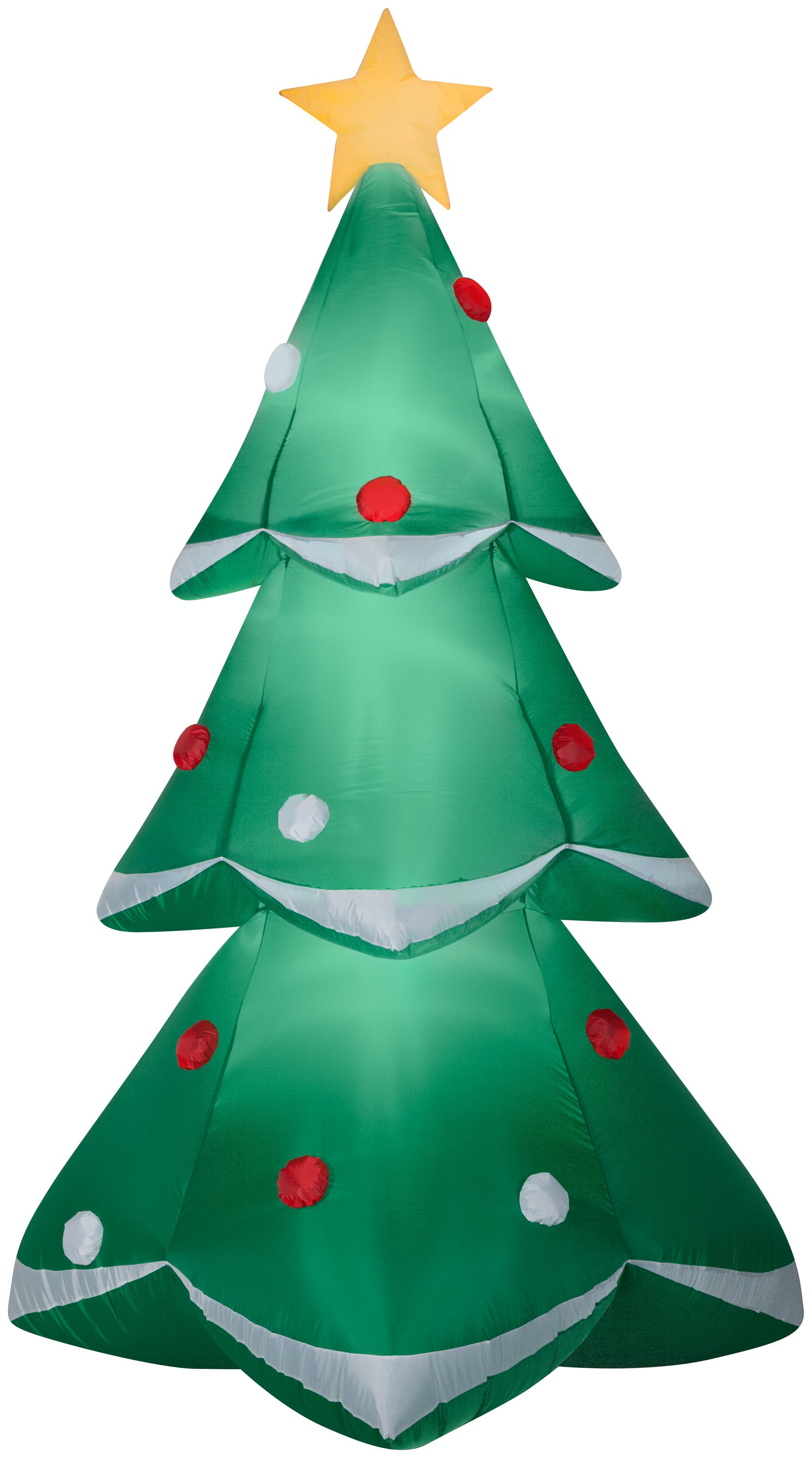 Gemmy Christmas Airblown Inflatable Tree Giant, 10 ft Tall, Green