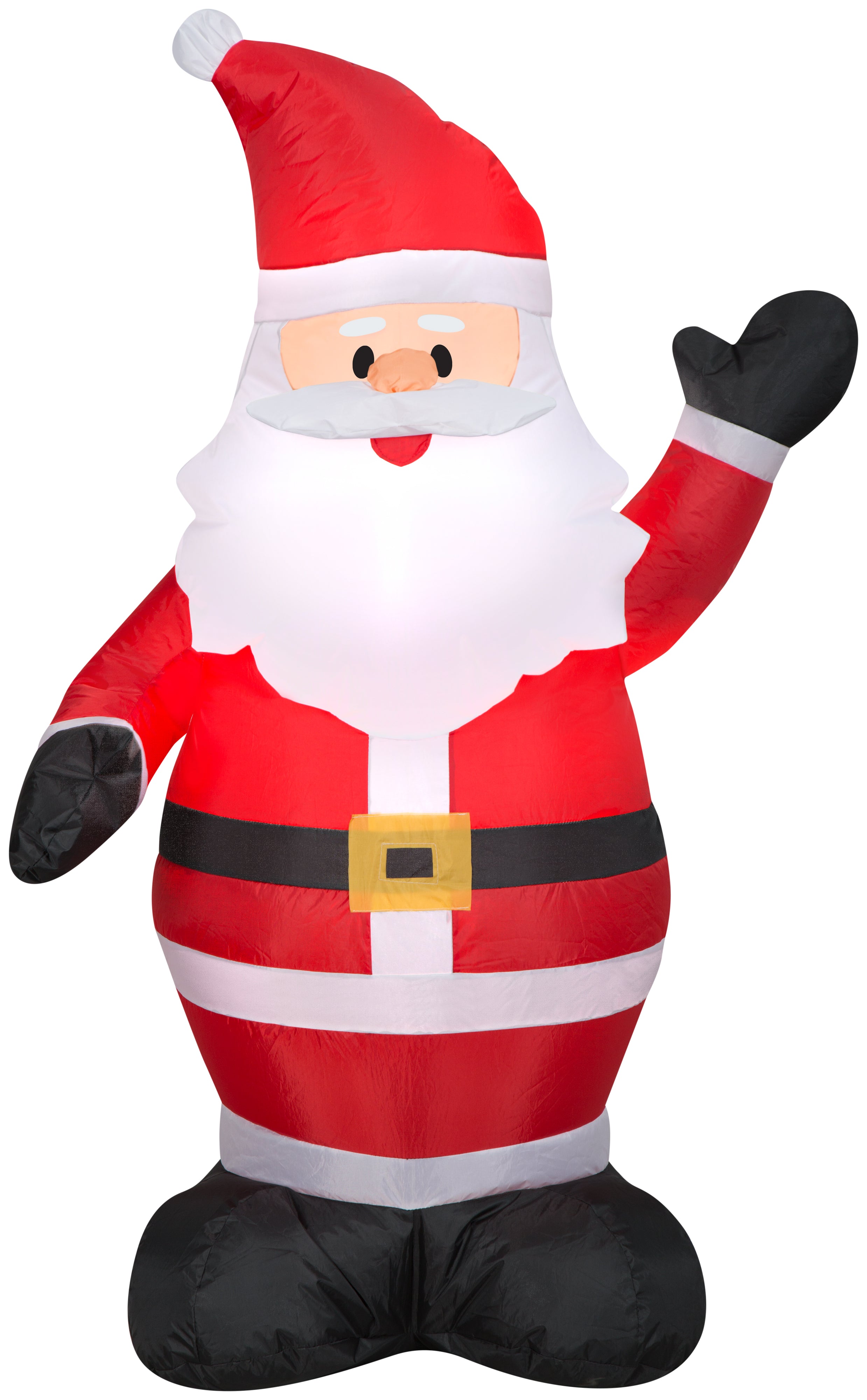 Gemmy Christmas Airblown Inflatable Santa, 4 ft Tall, Multi