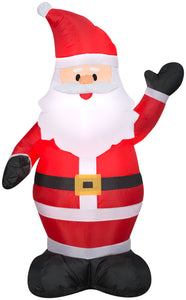Gemmy Christmas Airblown Inflatable Santa, 4 ft Tall, Multi