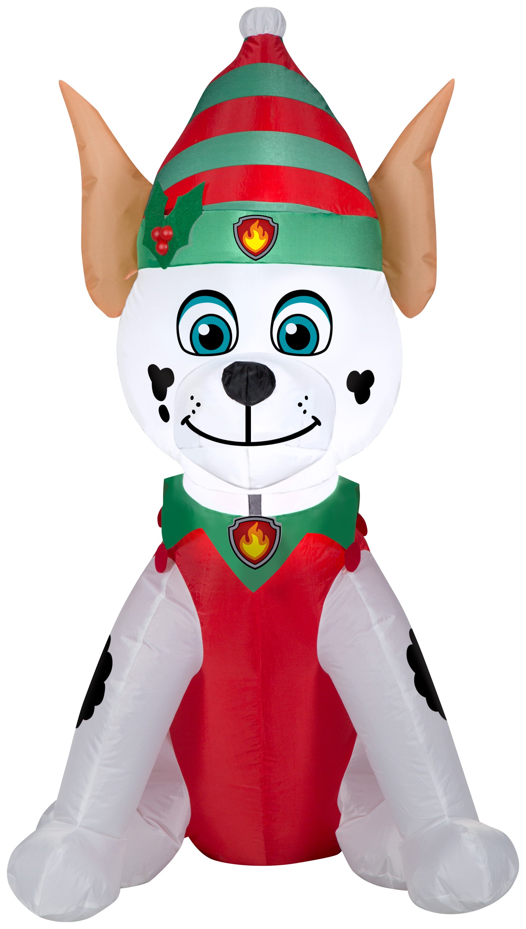 Gemmy Christmas Airblown Inflatable Marshall in Elf Outfit Nick, 3.5 ft Tall