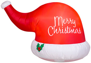 Gemmy Christmas Inflatable 3.5' Airblown Santa Hat
