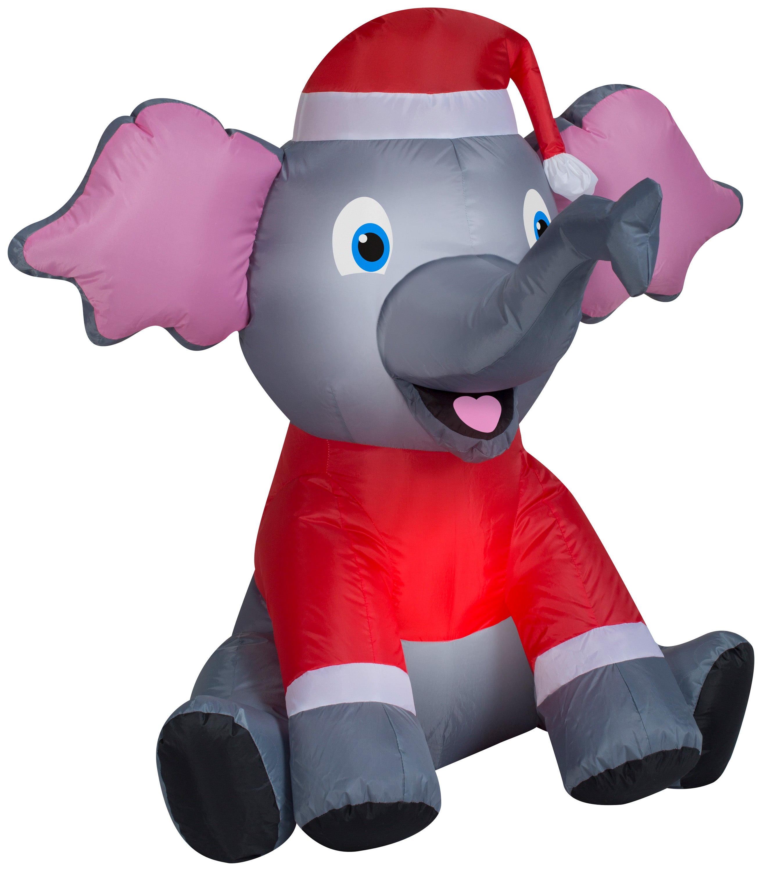 Gemmy Christmas Airblown Inflatable Outdoor Elephant, 3 ft Tall, Multicolored