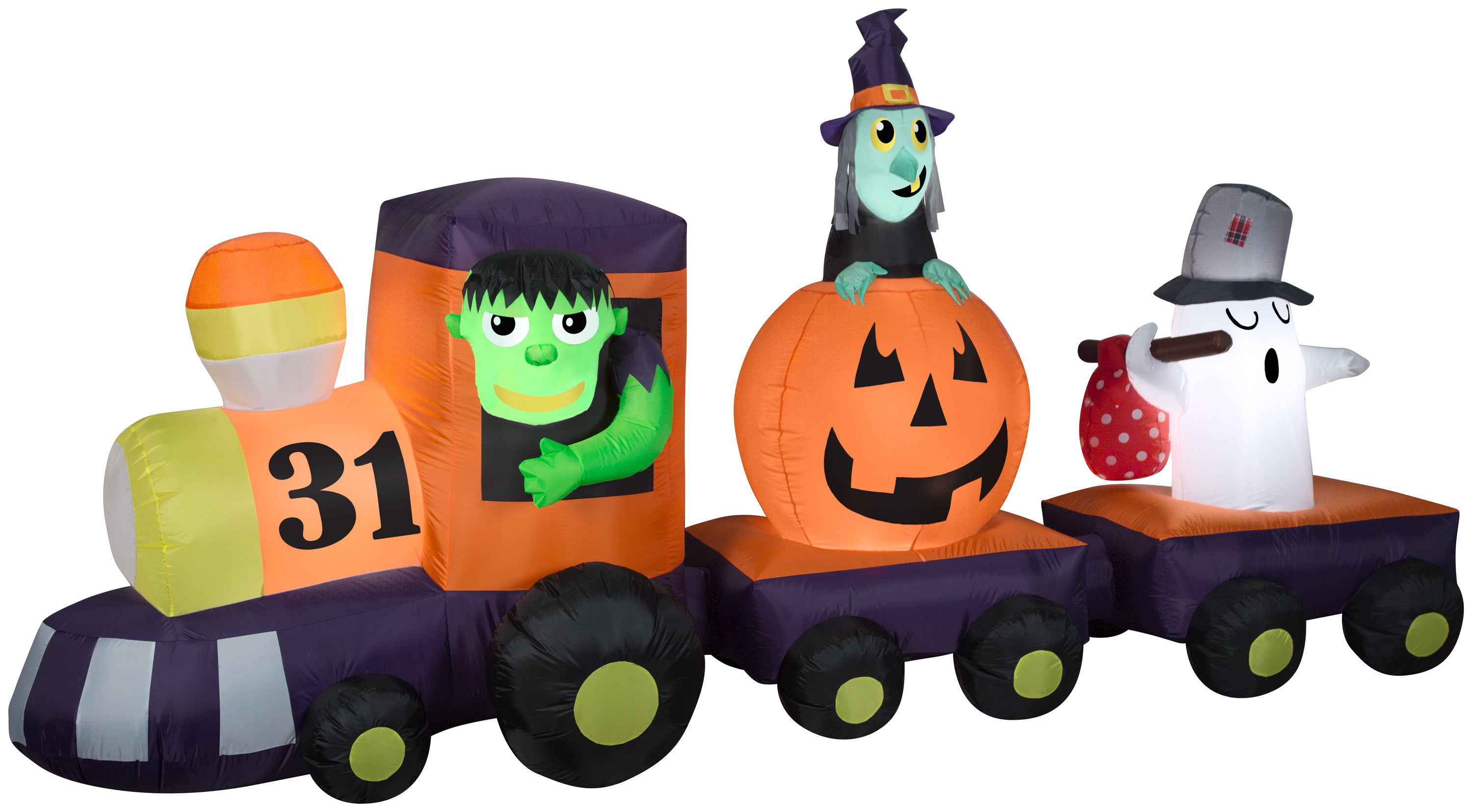 Gemmy 11.5' Airblown Inflatable Halloween Train Scene