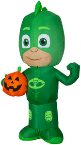 3' Airblown Gekko w/ Jack o Lantern Halloween Inflatable