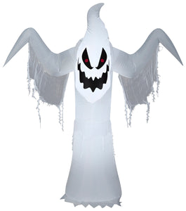 Gemmy Airblown Inflatable Creepy Ghost, 5 ft Tall, White