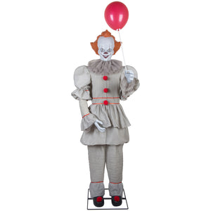 6' Tall Life size Animated Pennywise Halloween Prop