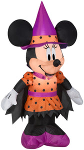 Gemmy 4" Airblown Inflatable Minnie as Witch Disney