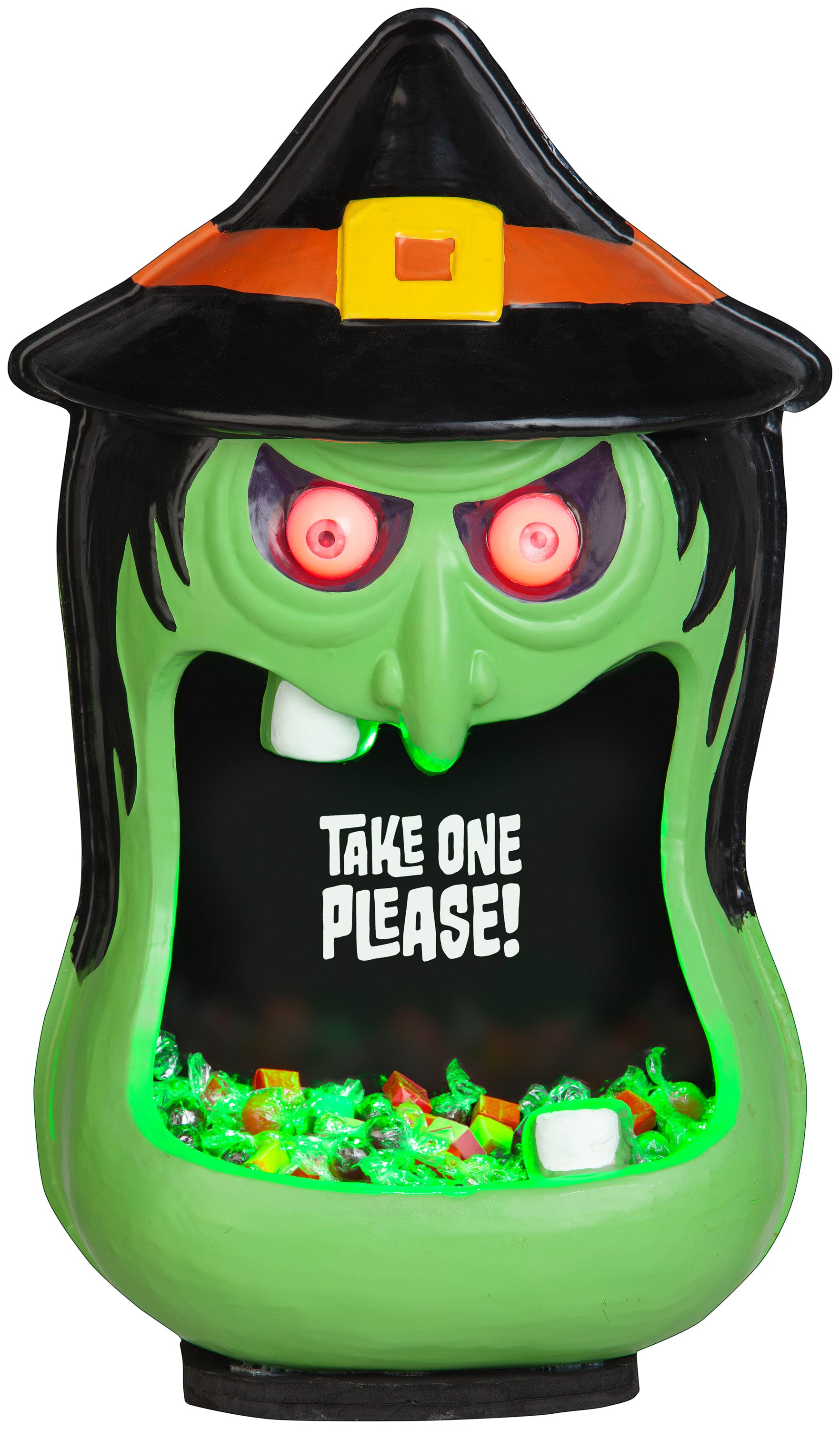 Gemmy Door Accessory Candy Bowl Whimsy Witch