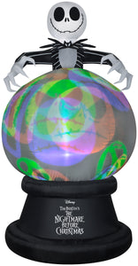 Gemmy 9' Projection Airblown Globe NeonGlo NBC w/Hovering Jack-LG-Disney (YOGPl)