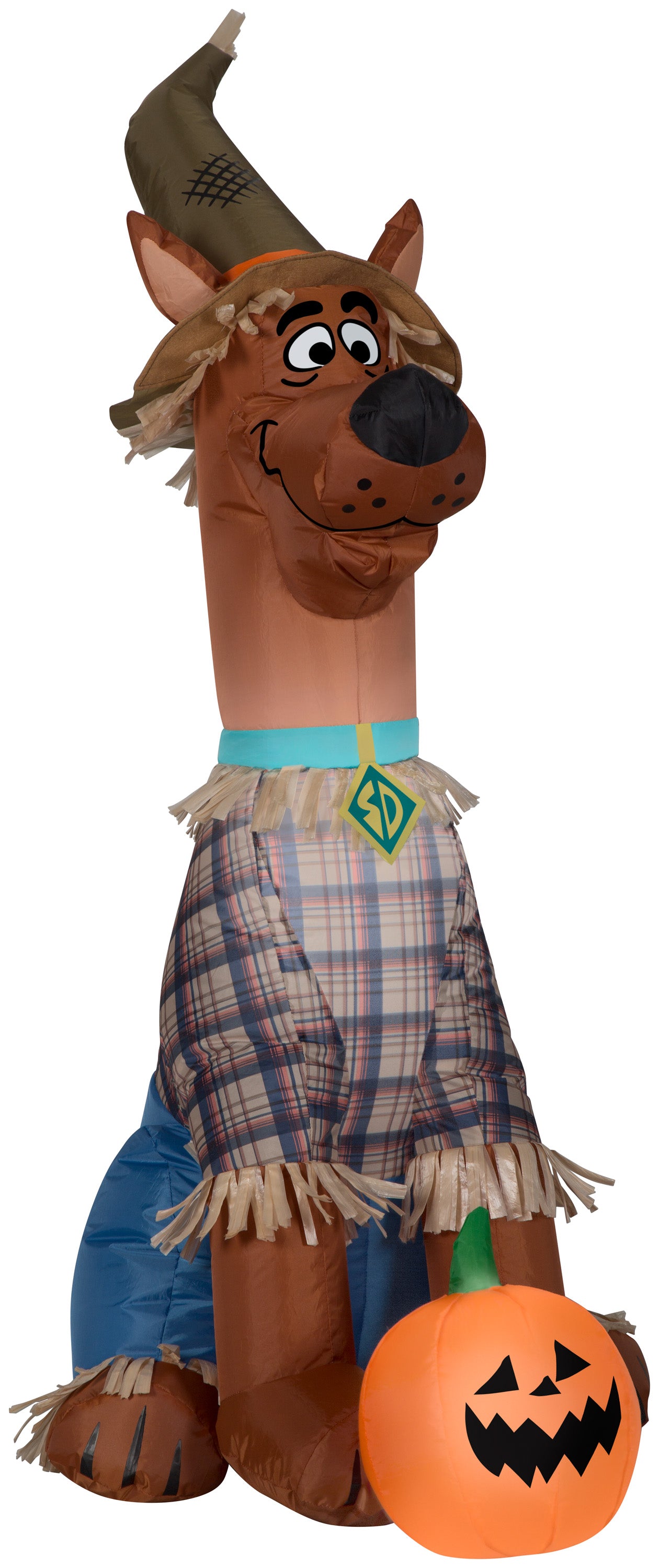 Gemmy 4' Airblown Inflatable Scooby Doo as Scarecrow Harvest