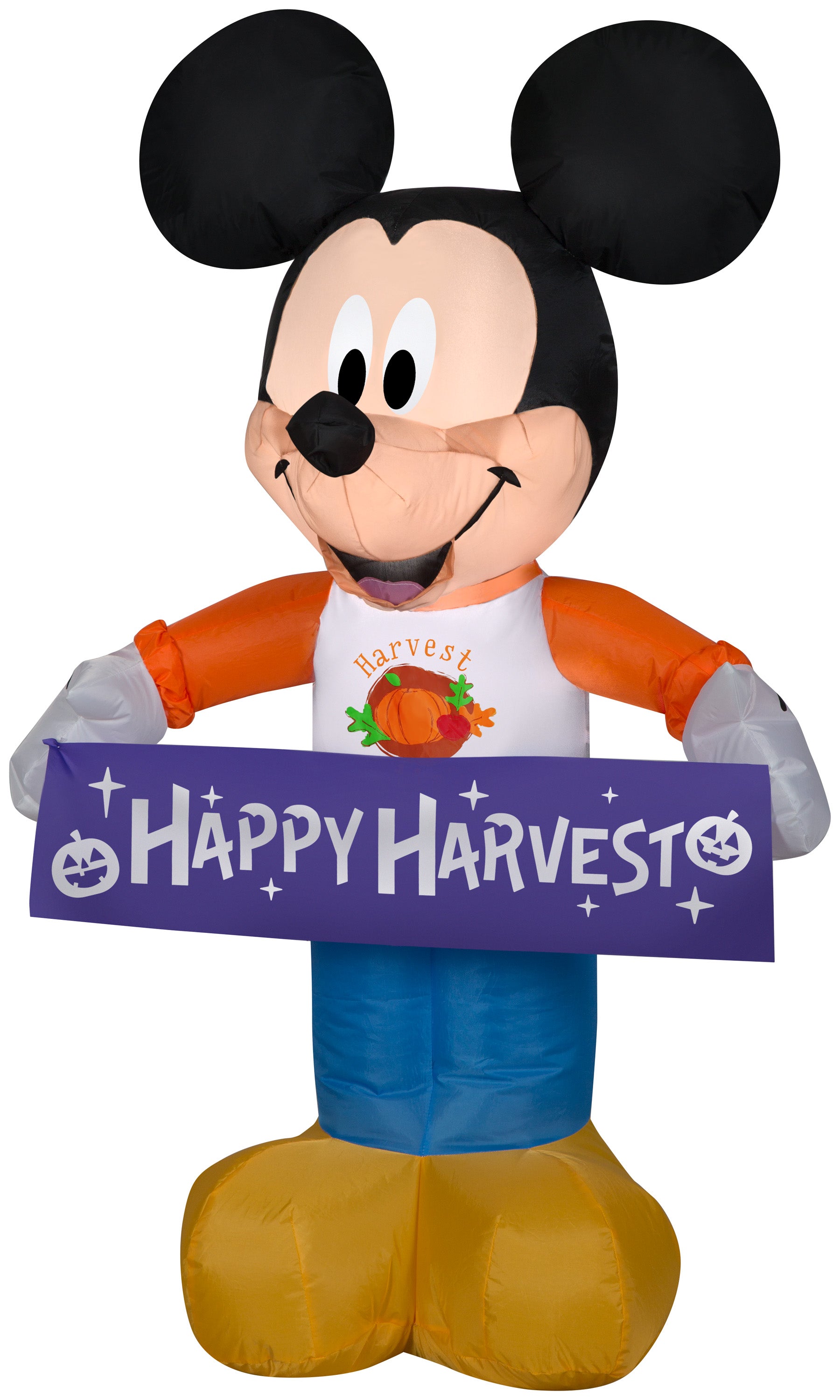 Gemmy Airblown Harvest Mickey Mouse Disney, 3.5 ft Tall, Multicolored