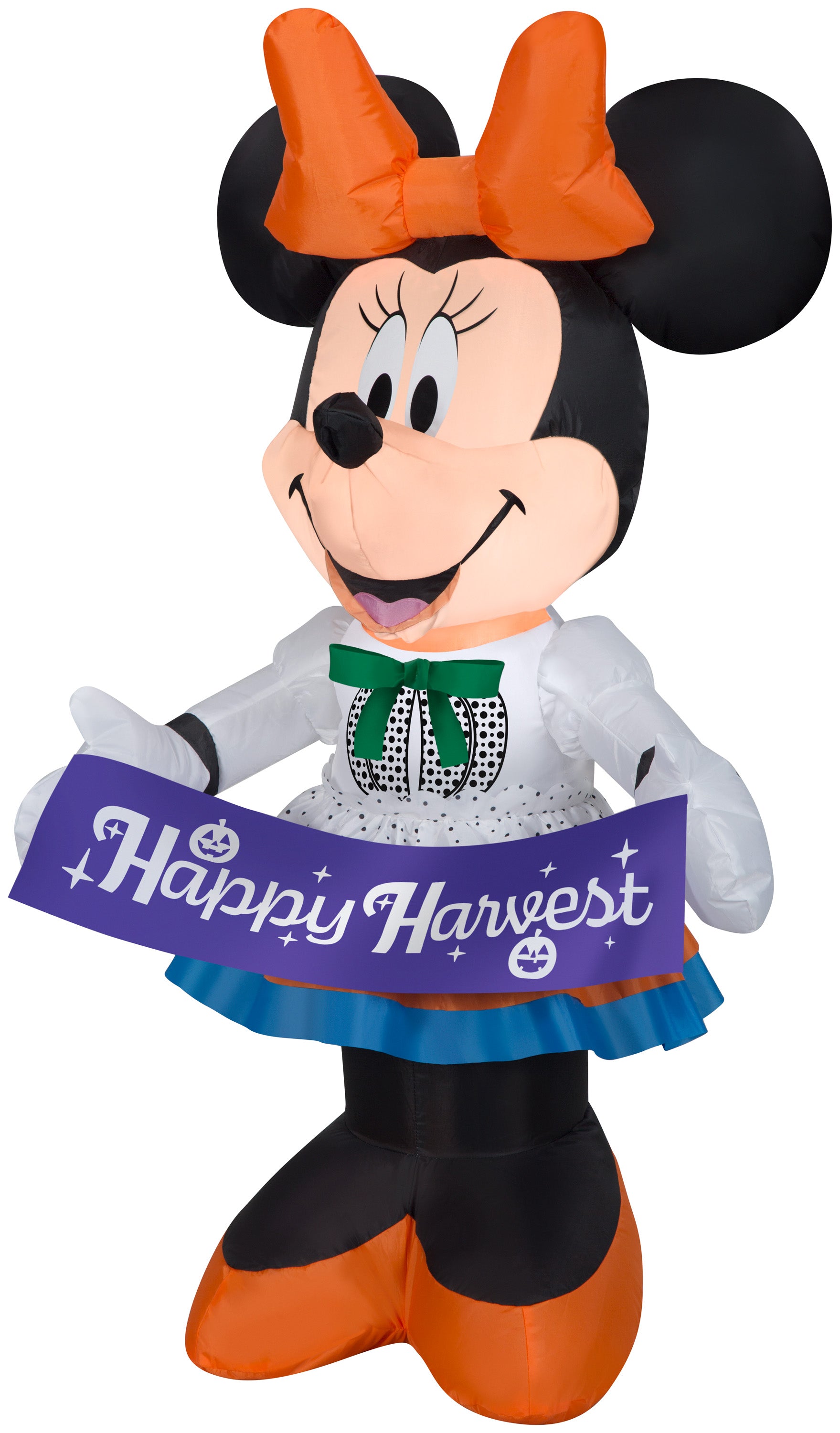 Gemmy Airblown Harvest Minnie Mouse Disney, 3.5 ft Tall, Multicolored