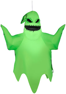 Gemmy Airblown Inflatable Hanging Oogie Boogie, 4 ft Tall, Green
