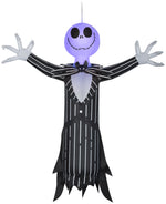 Load image into Gallery viewer, Gemmy Airblown Hanging Jack Skellington w/Blinking Lights Disney, 4 ft Tall, Multi
