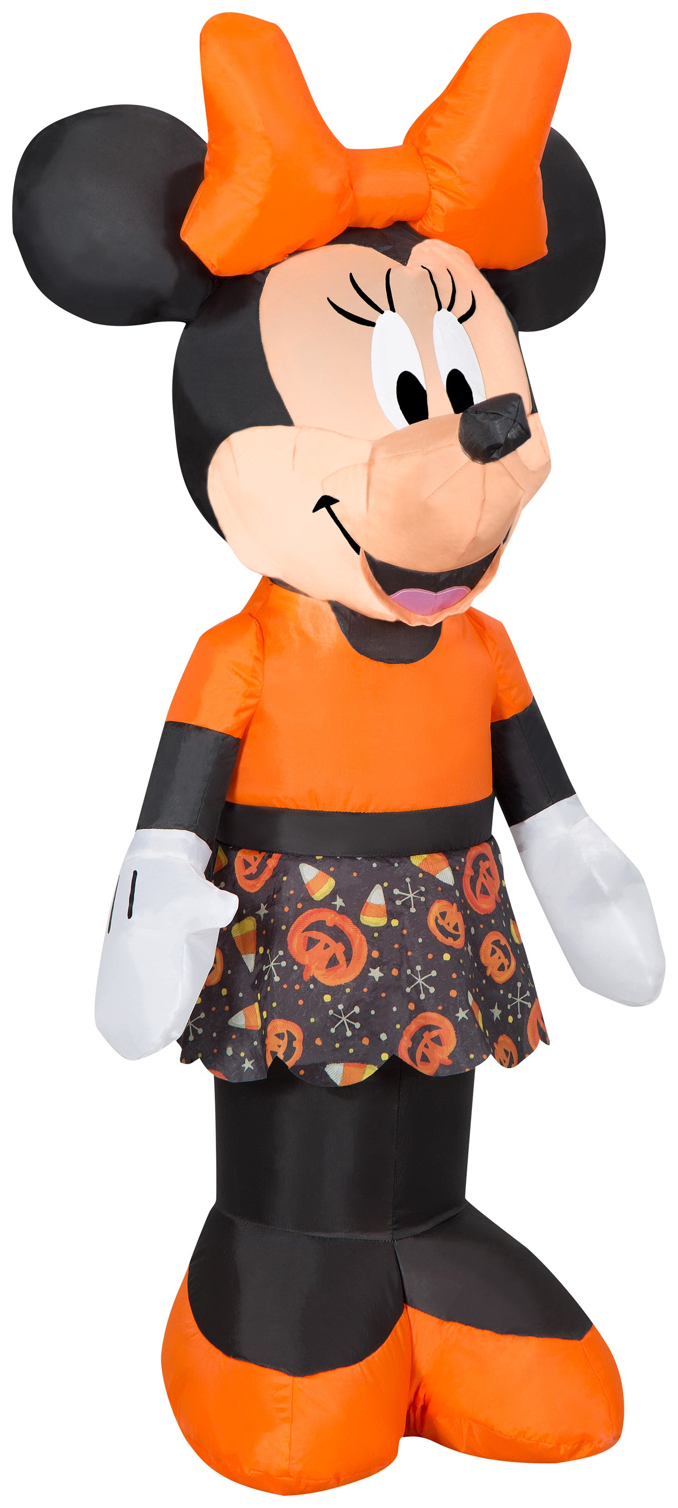 Gemmy Airblown Inflatable Minnie Mouse in Candy Skirt, 3.5 ft Tall, black