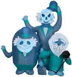 Load image into Gallery viewer, Gemmy Airblown Haunted Mansion Hitchhiking Ghosts Scene Disney, 6 ft Tall, Blue

