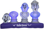 Load image into Gallery viewer, Gemmy Airblown Inflatable Haunted Mansion Scene with Music and Synchronized Light Show, 5.5 ft Tall, Blue
