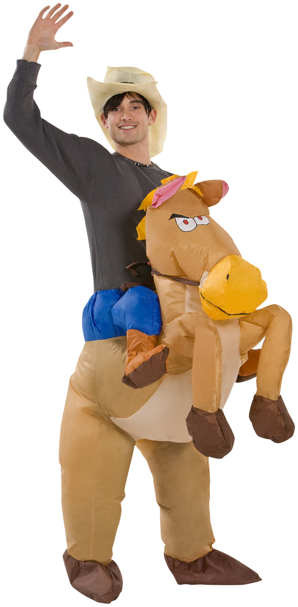 Adult Inflatable Riding on Horse Halloween Costume – Seasons Inflatables