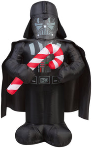 3.5' Airblown Darth Vader w/Candy Cane Star Wars Christmas Inflatable