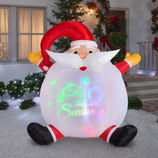 6' Panoramic Projection Santa Christmas Inflatable