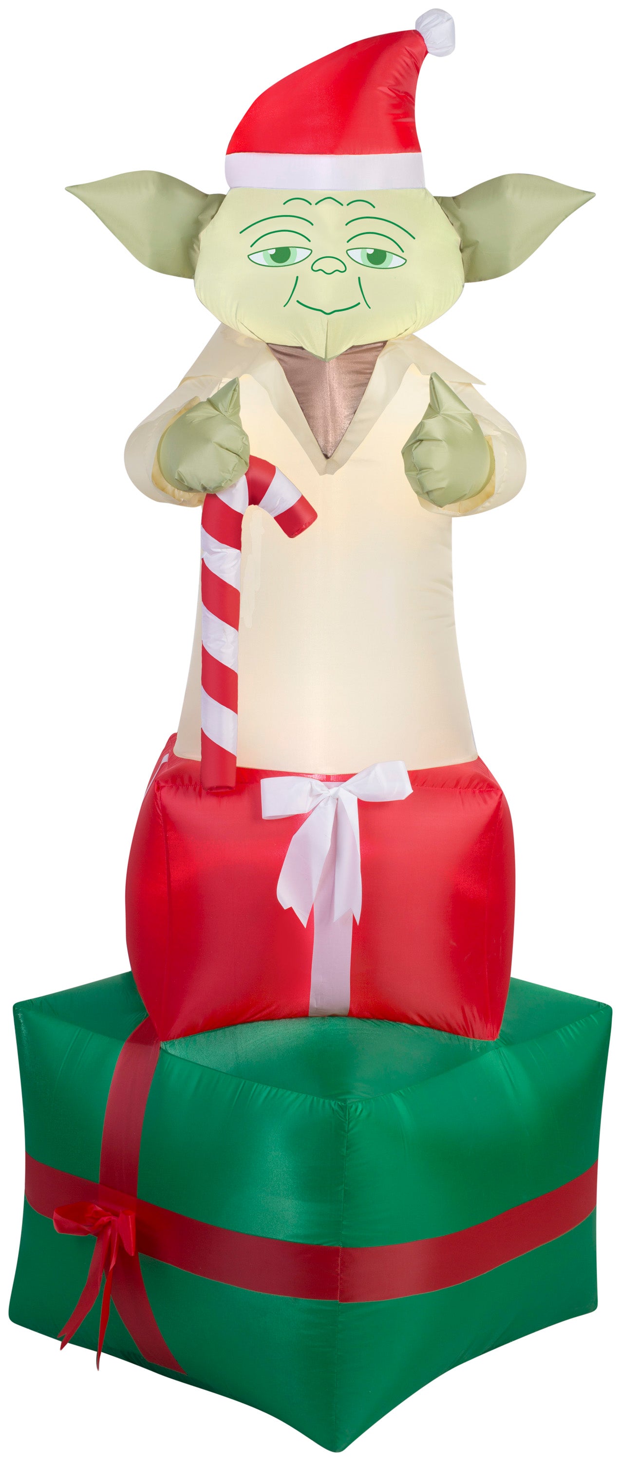 6' Airblown Yoda on Presents Star Wars Christmas Inflatable