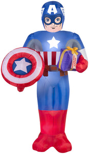 6' Airblown Captain America Marvel Christmas Inflatable