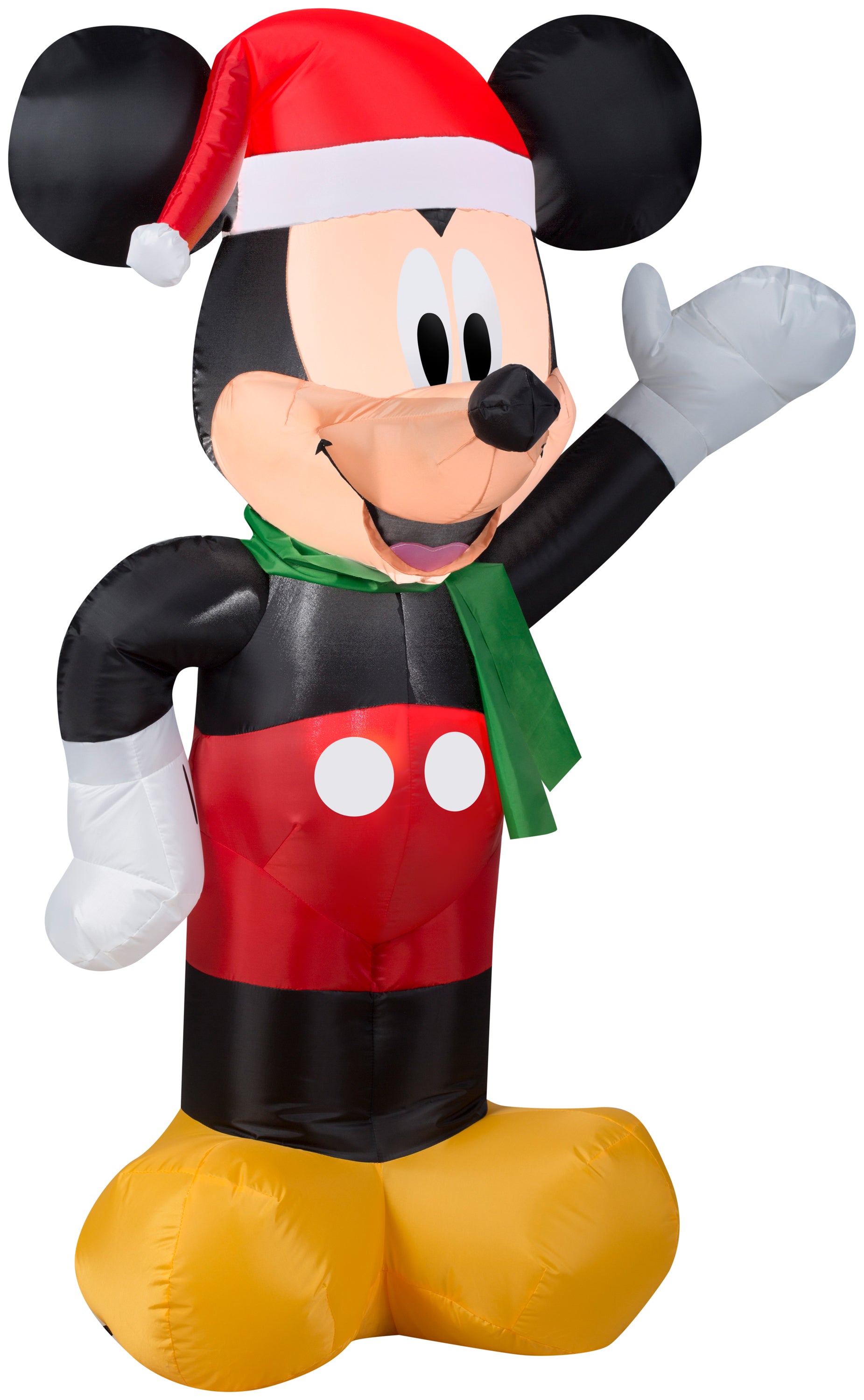 3.5' Airblown Mickey w/Santa Hat Disney Christmas Inflatable