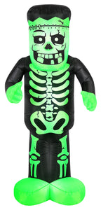 Occasions 7' INFLATABLE SKELETON MONSTER, 3 ft Tall, Multicolored